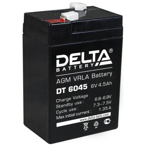 Аккумулятор Delta DT 6045 (4, 5 А/ч 6v) в Благовещенске