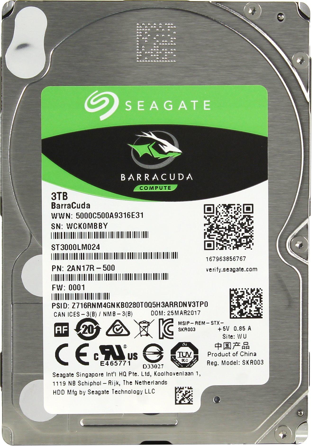 Жесткий диск Seagate BarraCuda ST3000LM024 3 ТБ в Благовещенске