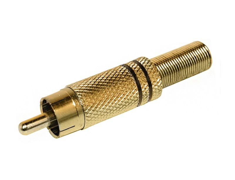Разъем тюльпан с пружиной (RCA) пайка