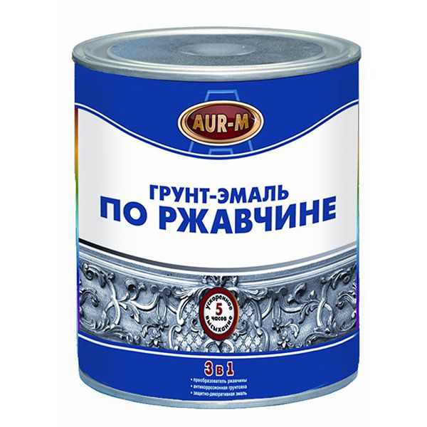 Грунт-эмаль по ржавчине зеленая 2,7 кг