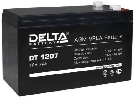 Аккумулятор Delta DT 1207 (7 А/ч 12v) в Благовещенске